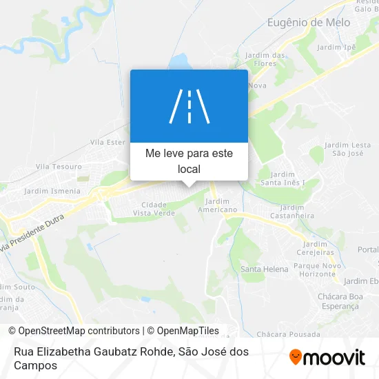 Rua Elizabetha Gaubatz Rohde mapa