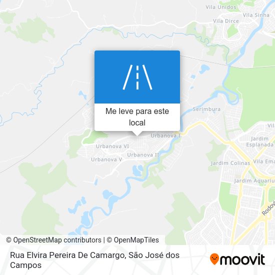 Rua Elvira Pereira De Camargo mapa