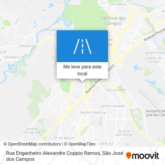 Rua Engenheiro Alexandre Coppio Ramos mapa