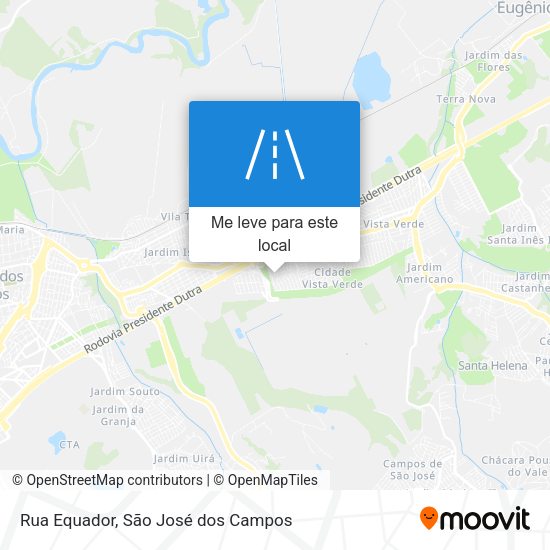 Rua Equador mapa