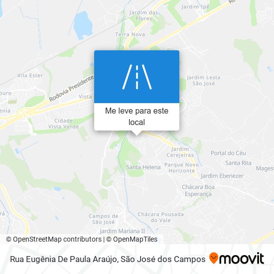 Rua Eugênia De Paula Araújo mapa