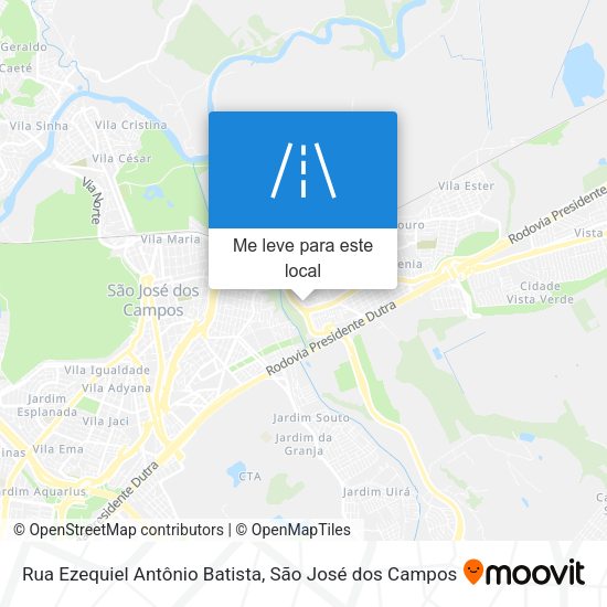 Rua Ezequiel Antônio Batista mapa