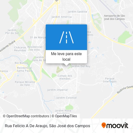 Rua Felicio A De Araujo mapa