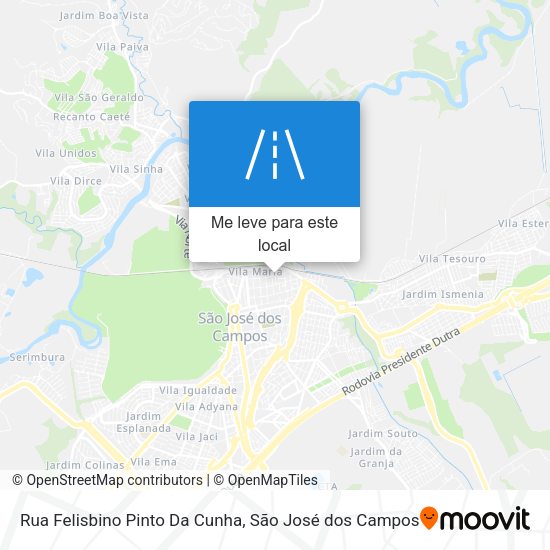Rua Felisbino Pinto Da Cunha mapa