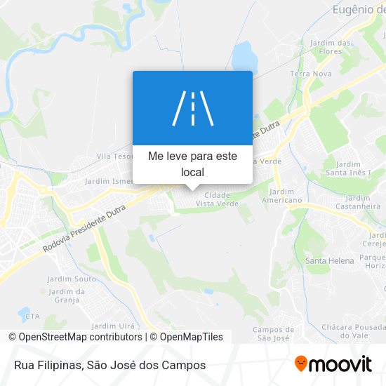 Rua Filipinas mapa