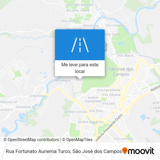 Rua Fortunato Auriema Turco mapa