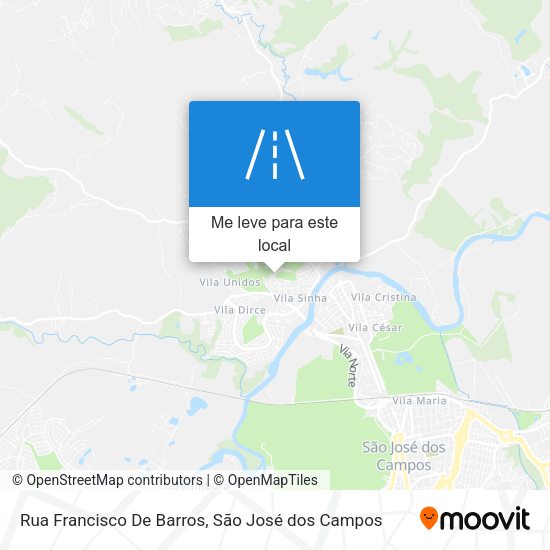 Rua Francisco De Barros mapa