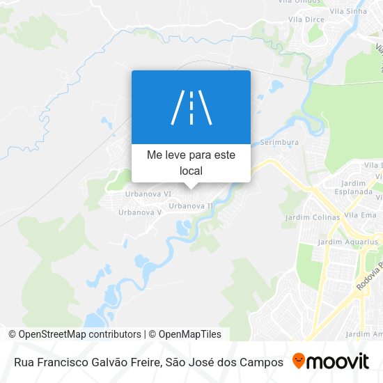 Rua Francisco Galvão Freire mapa