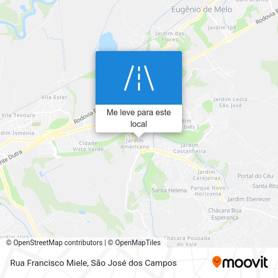 Rua Francisco Miele mapa
