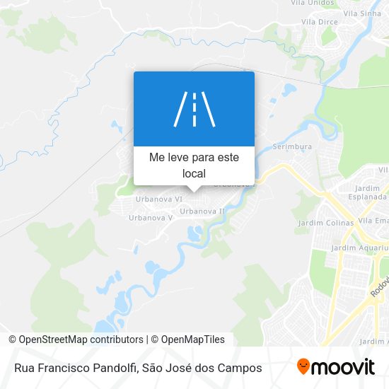 Rua Francisco Pandolfi mapa
