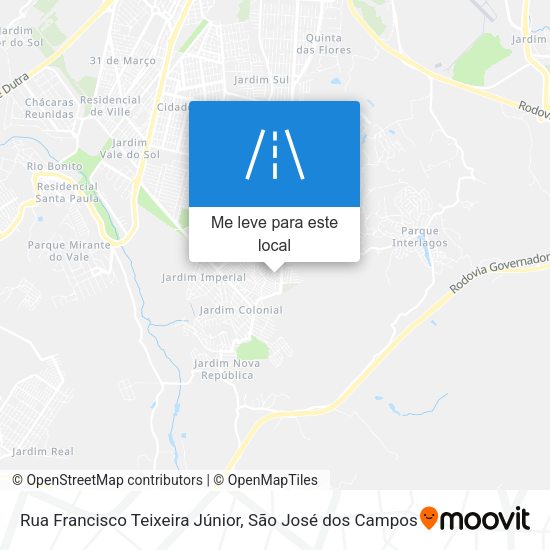 Rua Francisco Teixeira Júnior mapa