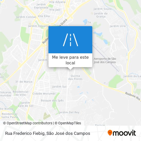 Rua Frederico Fiebig mapa