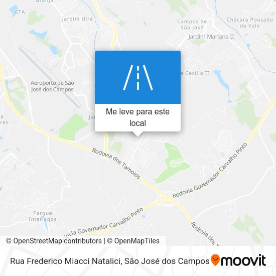 Rua Frederico Miacci Natalici mapa