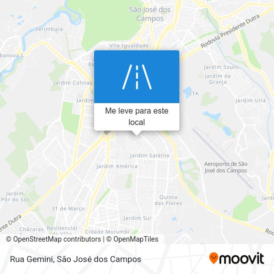 Rua Gemini mapa