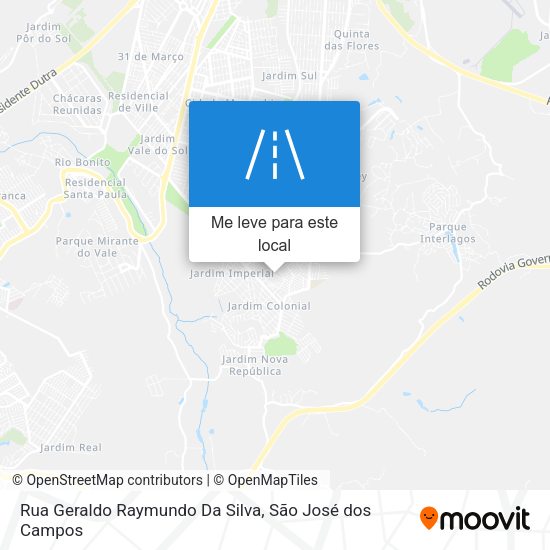 Rua Geraldo Raymundo Da Silva mapa