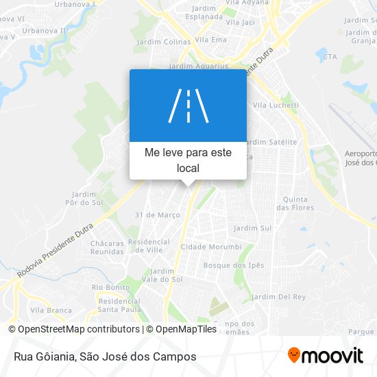 Rua Gôiania mapa