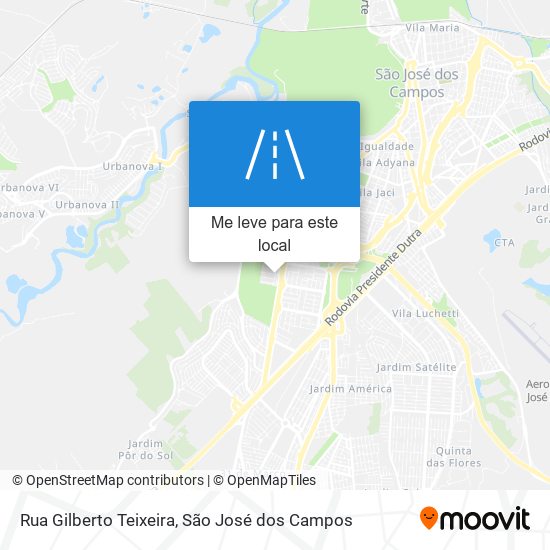 Rua Gilberto Teixeira mapa