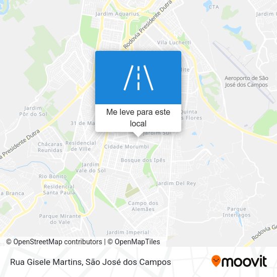 Rua Gisele Martins mapa