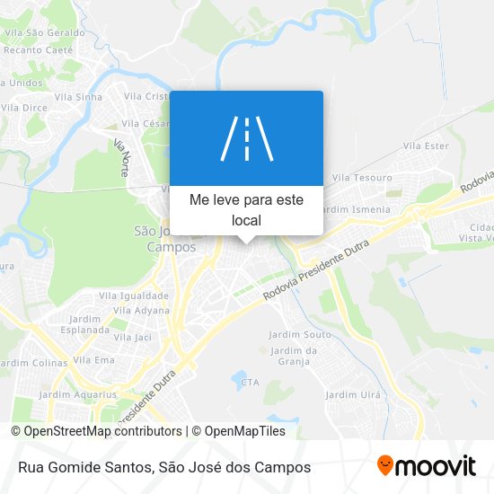 Rua Gomide Santos mapa