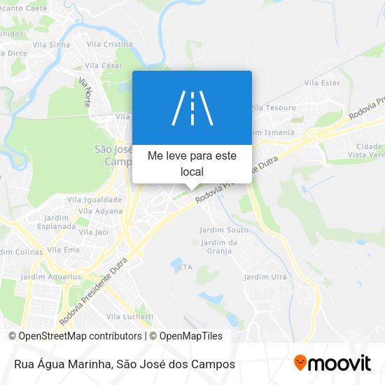 Rua Água Marinha mapa