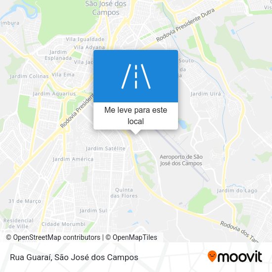 Rua Guaraí mapa