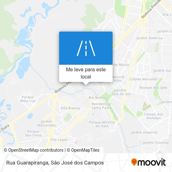 Rua Guarapiranga mapa