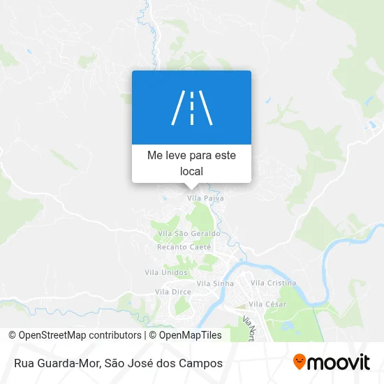Rua Guarda-Mor mapa