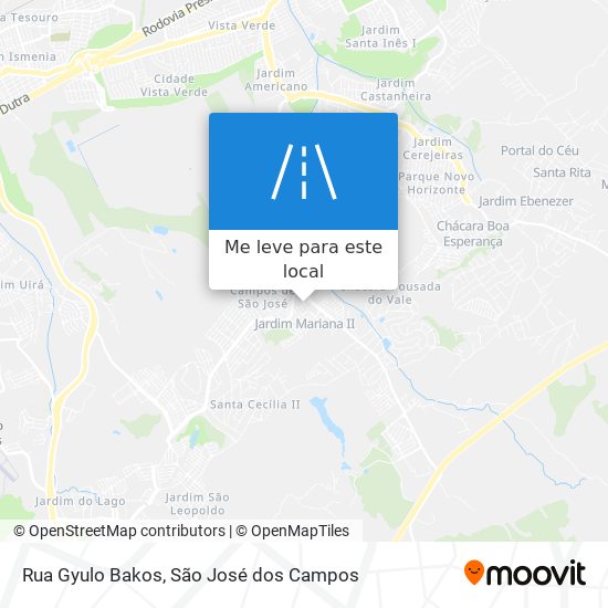 Rua Gyulo Bakos mapa