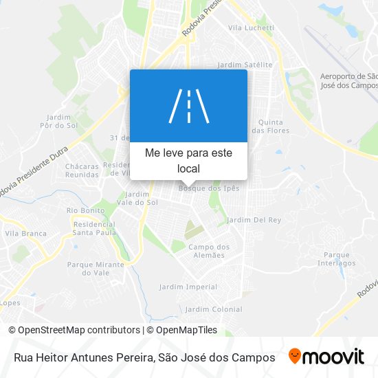 Rua Heitor Antunes Pereira mapa