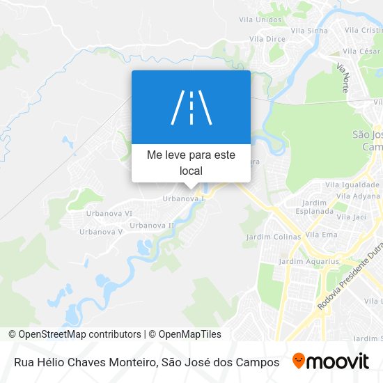Rua Hélio Chaves Monteiro mapa