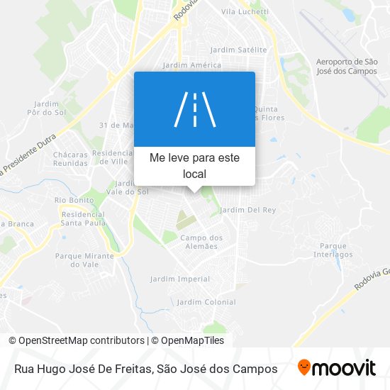 Rua Hugo José De Freitas mapa