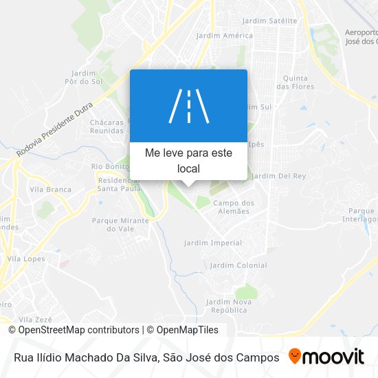 Rua Ilídio Machado Da Silva mapa