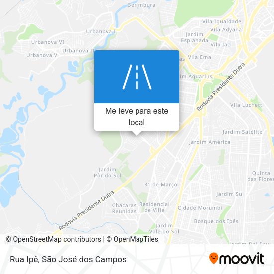 Rua Ipê mapa