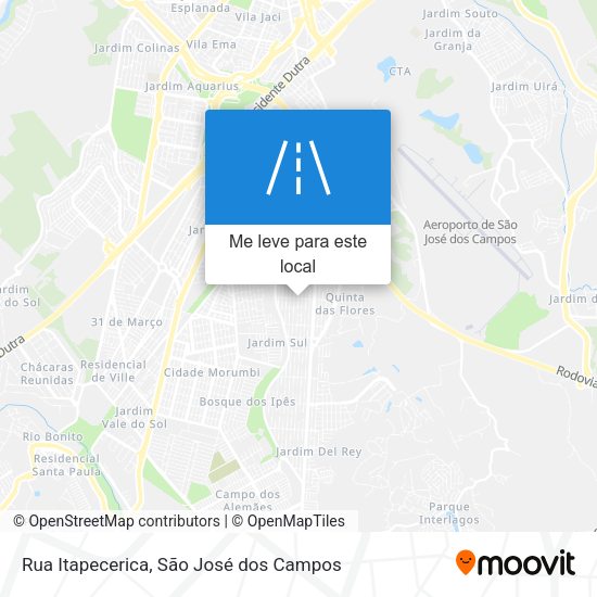 Rua Itapecerica mapa