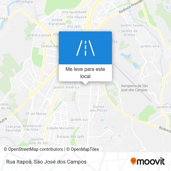 Rua Itapoã mapa
