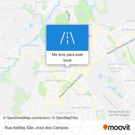 Rua Itatiba mapa