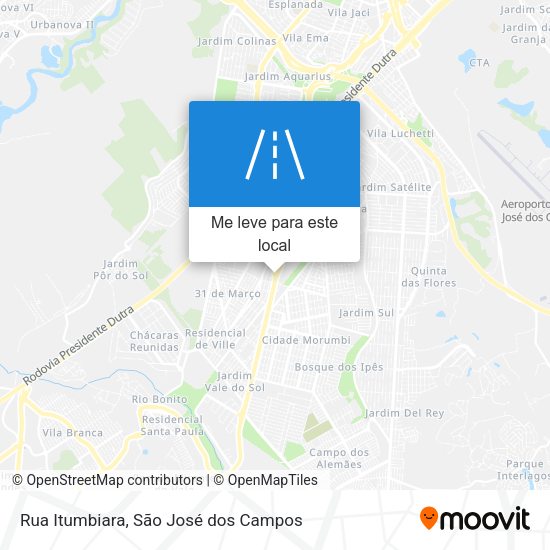 Rua Itumbiara mapa