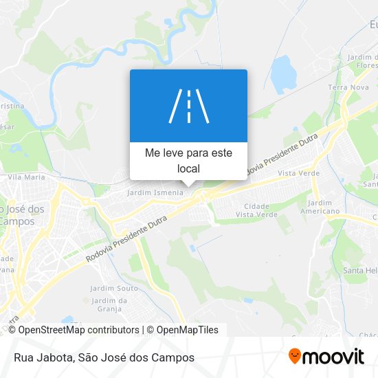 Rua Jabota mapa
