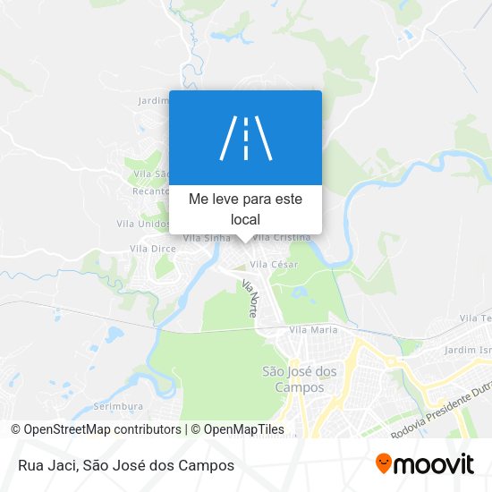 Rua Jaci mapa