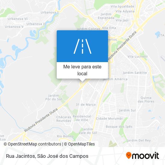 Rua Jacintos mapa