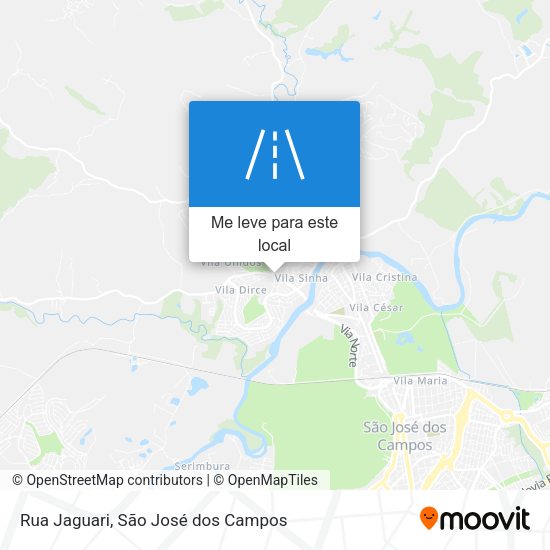 Rua Jaguari mapa