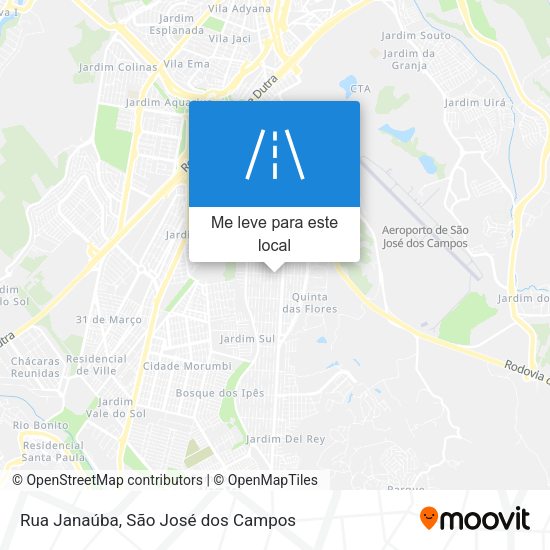 Rua Janaúba mapa