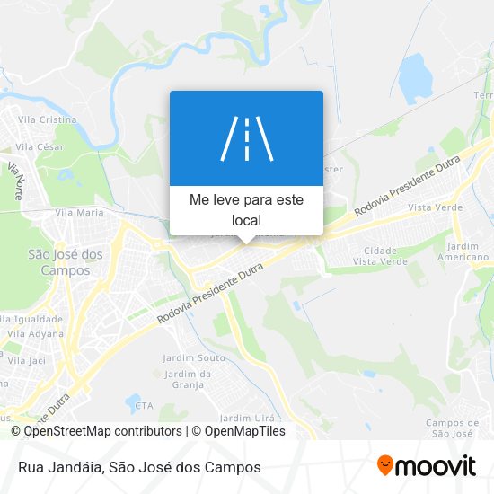 Rua Jandáia mapa
