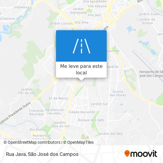 Rua Java mapa