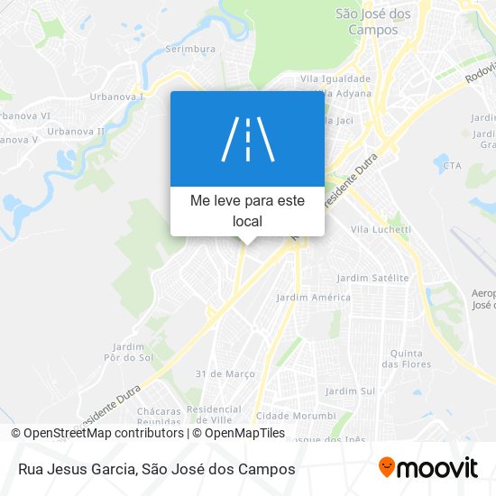 Rua Jesus Garcia mapa