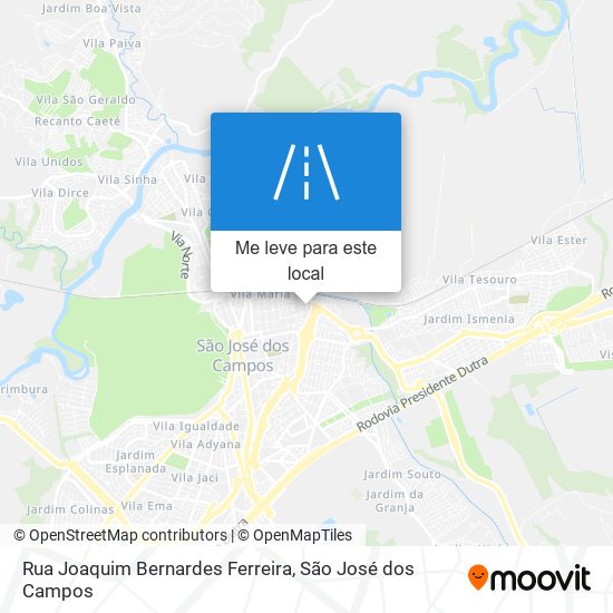 Rua Joaquim Bernardes Ferreira mapa