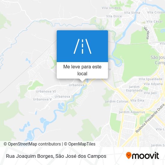 Rua Joaquim Borges mapa
