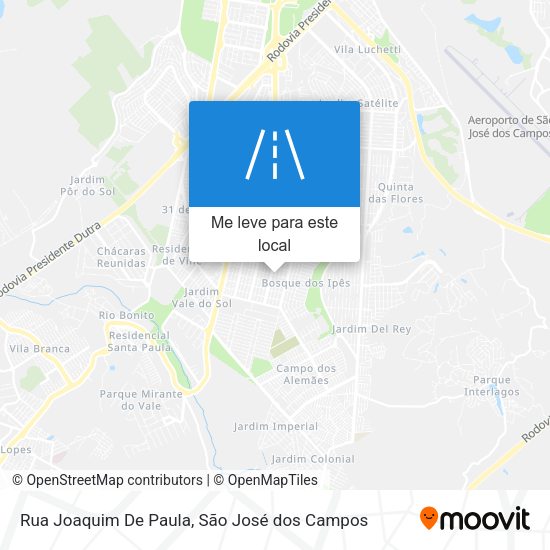 Rua Joaquim De Paula mapa