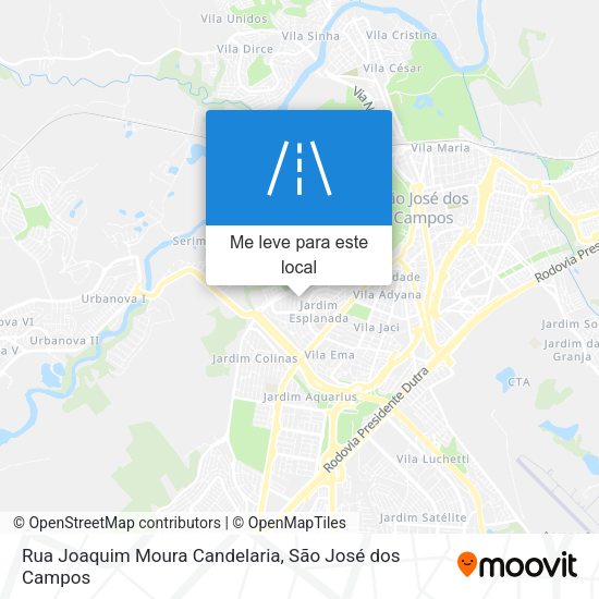 Rua Joaquim Moura Candelaria mapa