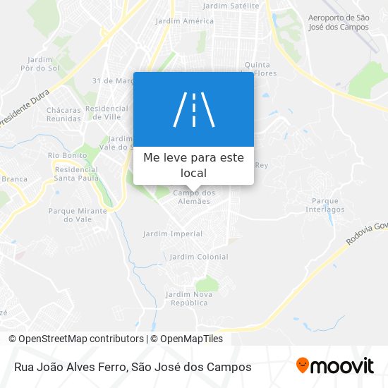 Rua João Alves Ferro mapa